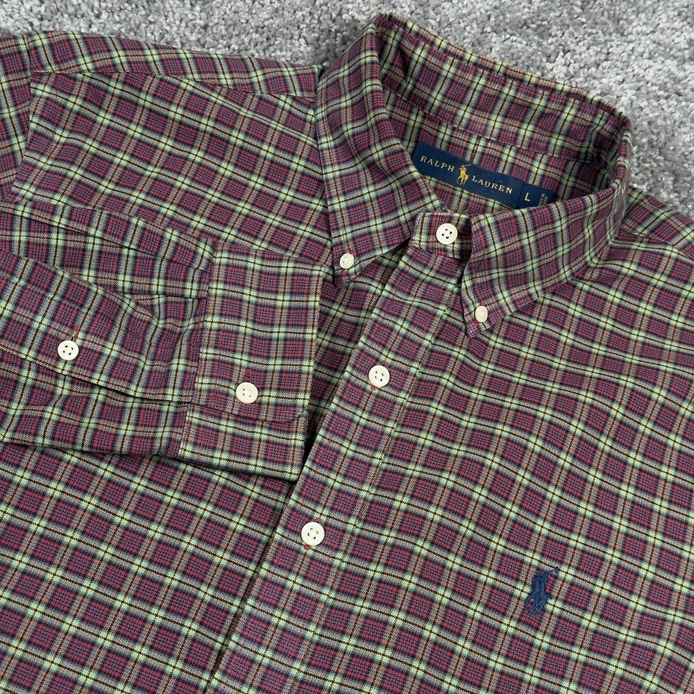 Ralph Lauren‎ Shirt Mens L Multi Color L/S Button Down Up Oxford